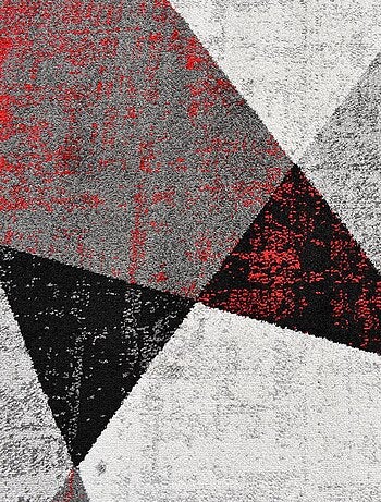 Tapis salon et chambre tissé motif géométrique ROSALINE