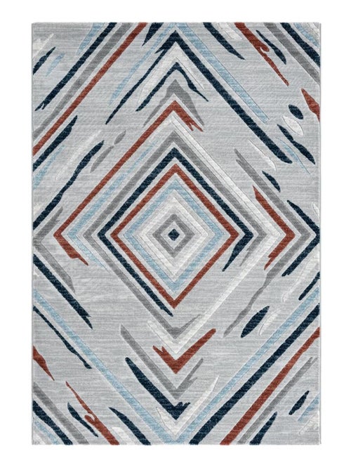 Tapis salon et chambre tissé motif géométrique SOLGA E - Kiabi