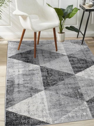 Tapis salon et chambre tissé motif géométrique SOLTAM