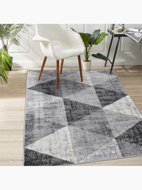 Tapis salon et chambre tissé motif géométrique SOLTAM - Kiabi