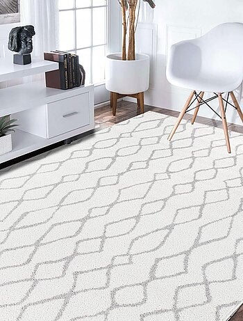 Tapis salon et chambre tissé motif géométrique SPATA
