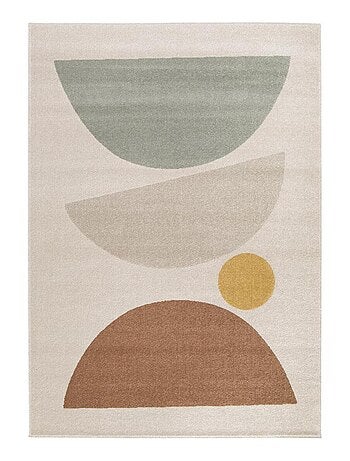 Tapis salon et chambre tissé motif géométrique STREETA