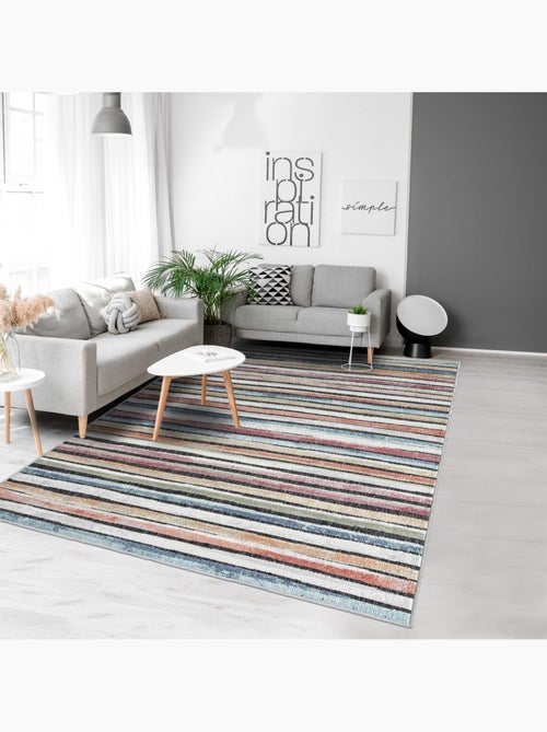 Tapis salon et chambre tissé motif géométrique SUN B - Kiabi