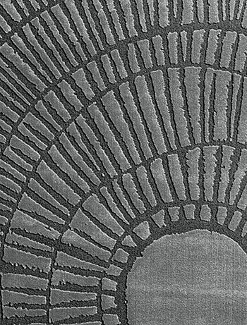 Tapis salon et chambre tissé motif géométrique TOSCANA