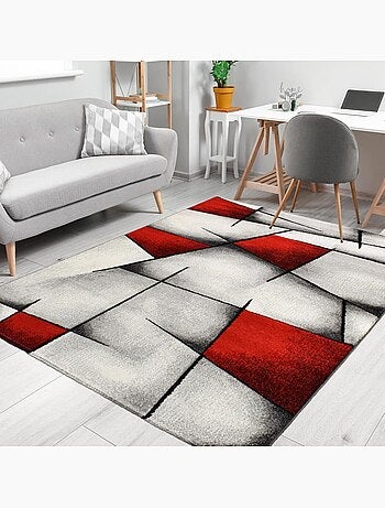 Tapis salon et chambre tissé motif géométrique ULTIMA