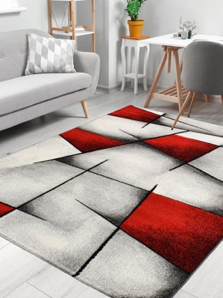 Tapis salon et chambre tissé motif géométrique ULTIMA