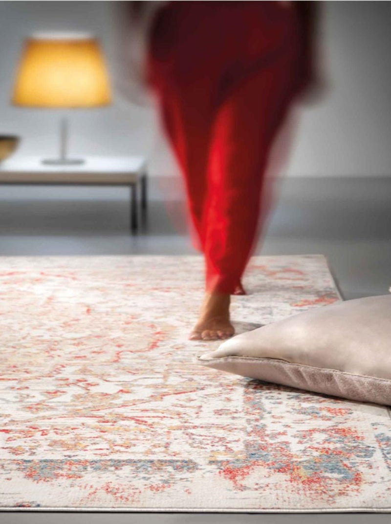 Tapis salon et chambre tissé motif oriental AKHIR Multicolore - Kiabi
