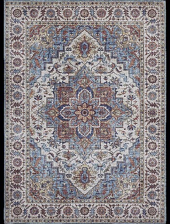 Tapis salon et chambre tissé motif oriental NIKEL
