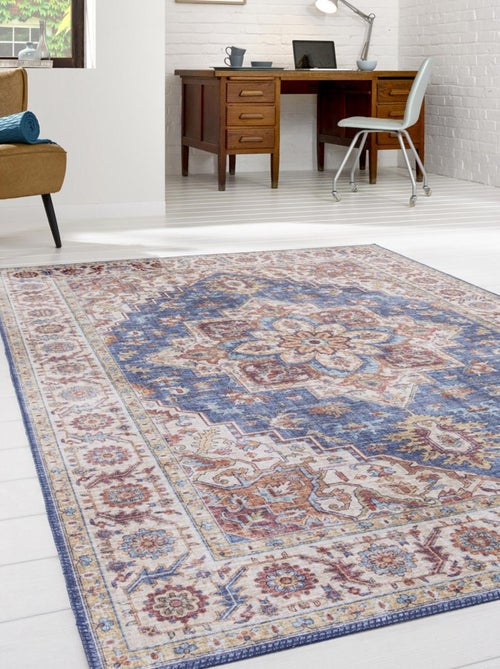 Tapis salon et chambre tissé motif oriental VIVACE 1 - Kiabi Tapis salon et chambre tissé motif oriental VIVACE 1 - Kiabi