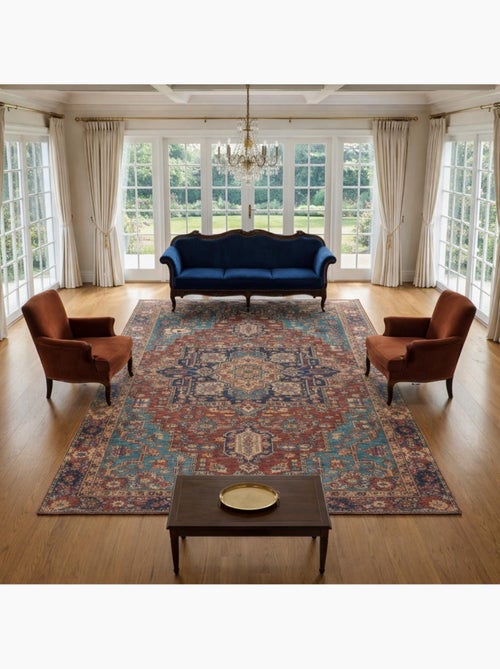 Tapis salon et chambre tissé motif oriental VIVACE 3 - Kiabi Tapis salon et chambre tissé motif oriental VIVACE 3 - Kiabi