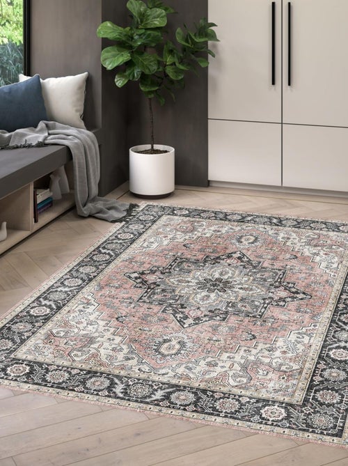 Tapis salon et chambre tissé motif oriental VIVACE 3 - Kiabi Tapis salon et chambre tissé motif oriental VIVACE 3 - Kiabi