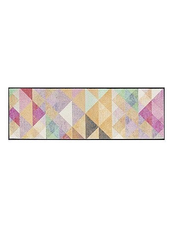Tapis salon et chambre tissé motif pastel SANORA