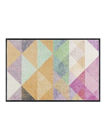 Tapis salon et chambre tissé motif pastel SANORA