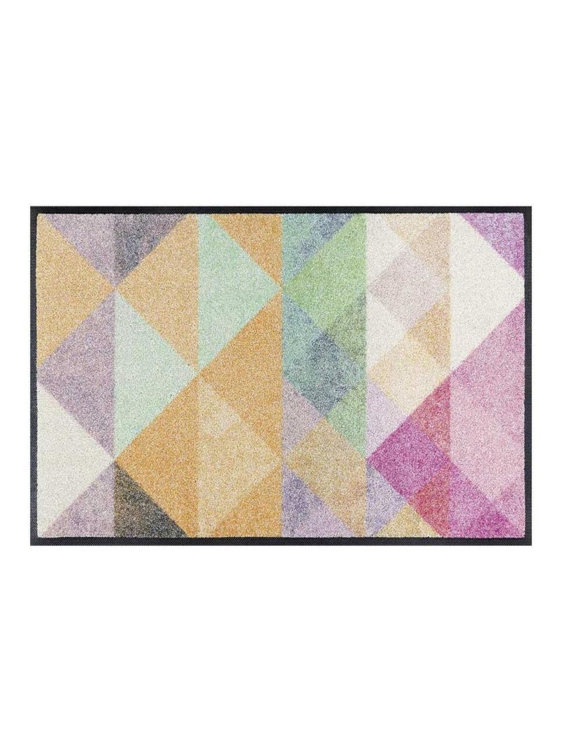 Tapis salon et chambre tissé motif pastel SANORA Multicolore - Kiabi