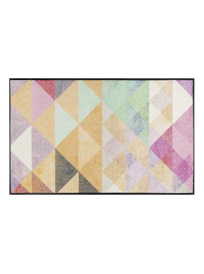 Tapis salon et chambre tissé motif pastel SANORA Multicolore - Kiabi