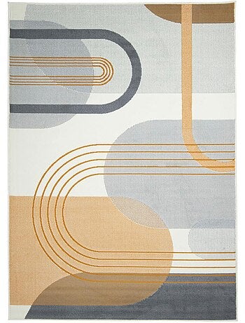 Tapis chambre tissé motif rétro-vintage lyn49 courbla