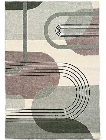 Tapis chambre tissé motif rétro-vintage lyn49 courbla