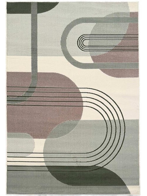 Tapis salon et chambre tissé motif rétro-vintage lyn49 courbla - Kiabi Tapis salon et chambre tissé motif rétro-vintage lyn49 courbla - Kiabi