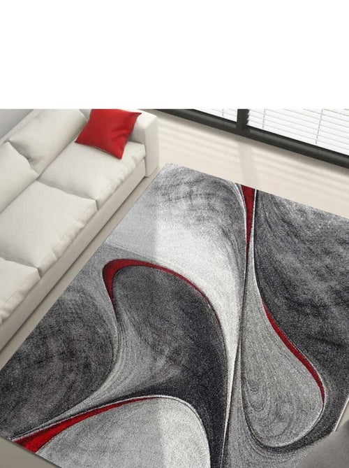 Tapis salon et chambre tissé Motif rond LYN8 GARCA - Kiabi