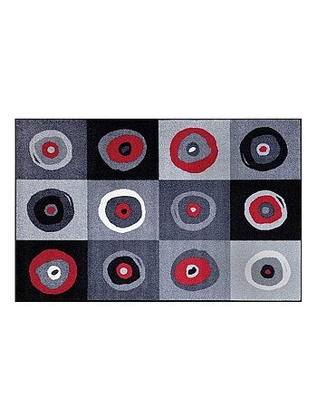 Tapis salon et chambre tissé motif rond SERGEJ