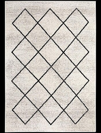 Tapis salon et chambre tissé motif scandinave BALANIA