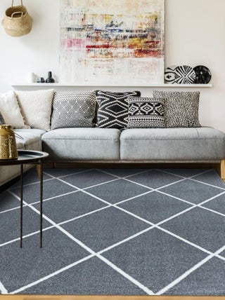 Tapis salon et chambre tissé motif scandinave BENAPO