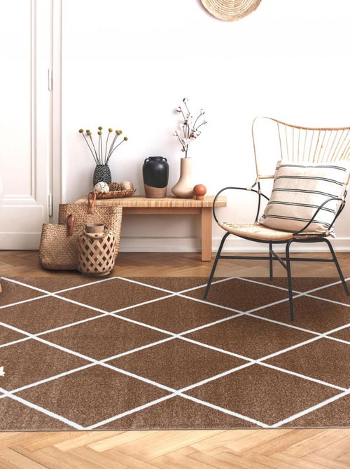 Tapis salon et chambre tissé motif scandinave BENAPO - Kiabi