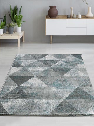 Tapis salon et chambre tissé motif scandinave BENTO