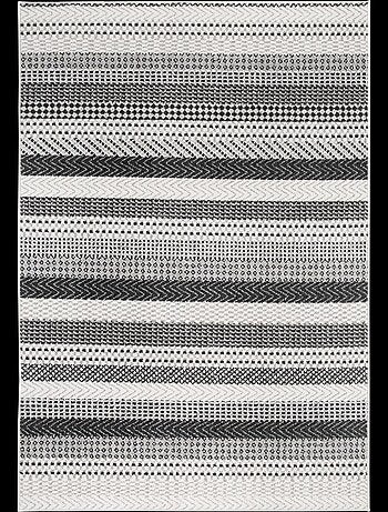 Tapis salon et chambre tissé motif scandinave BILINIA