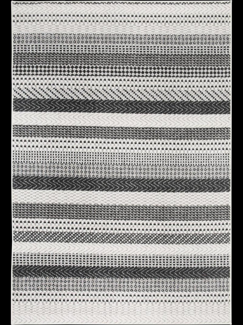 Tapis salon et chambre tissé motif scandinave BILINIA Gris - Kiabi