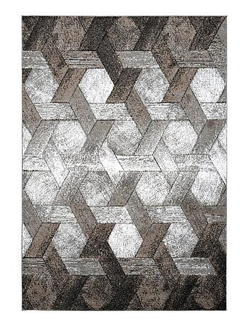 Tapis salon et chambre tissé motif scandinave DONDUR