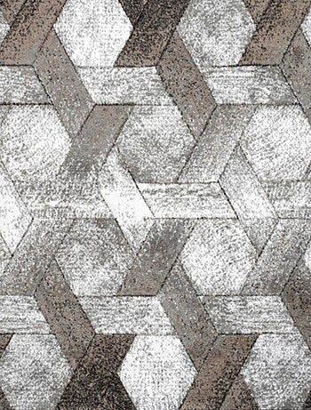 Tapis salon et chambre tissé motif scandinave DONDUR