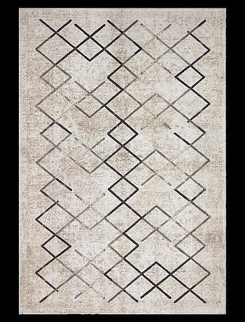 Tapis salon et chambre tissé motif scandinave JOINTA