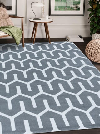 Tapis salon et chambre tissé motif scandinave LISUVE