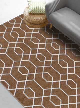 Tapis salon et chambre tissé motif scandinave ORICA