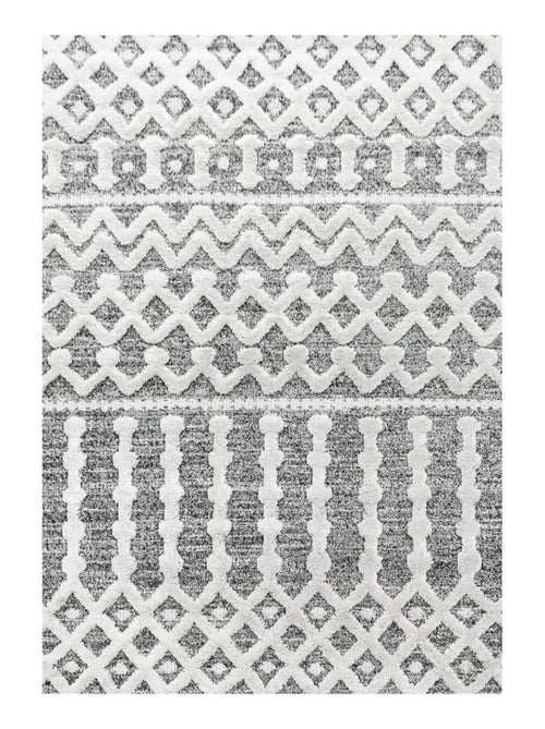 Tapis salon et chambre tissé motif scandinave PISTIOU - Kiabi