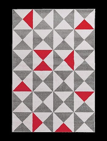 Tapis salon et chambre tissé motif scandinave TRIANGAM