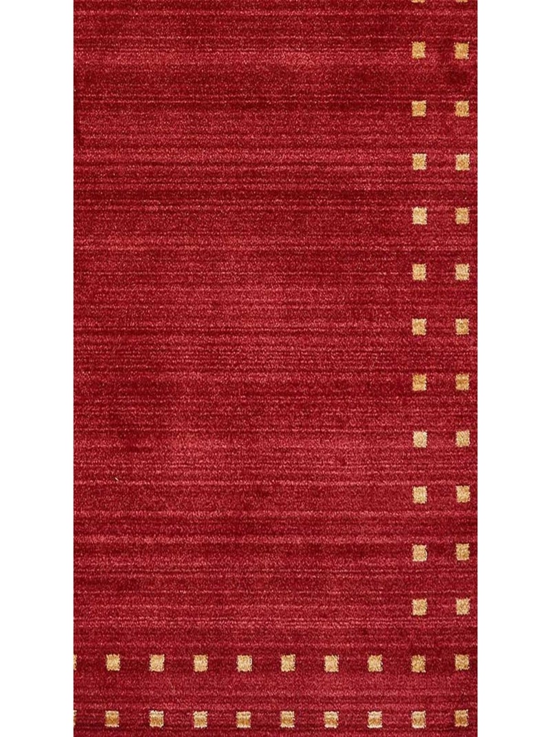 Tapis salon et chambre tissé motif simple CHOBAY 4 Rouge - Kiabi