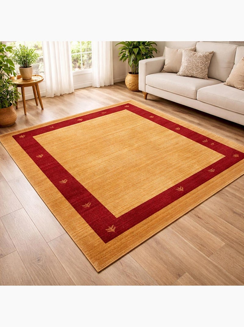 Tapis salon et chambre tissé motif simple CHOBAY 5 Beige - Kiabi