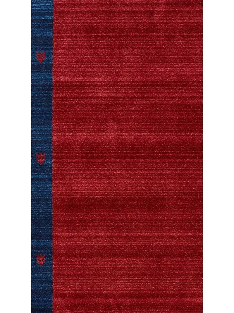 Tapis salon et chambre tissé motif simple CHOBAY 5 Rouge - Kiabi