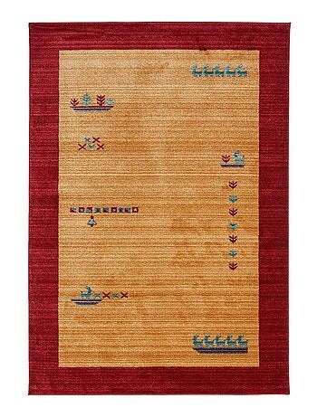 Tapis salon et chambre tissé motif simple CHOBAY 7