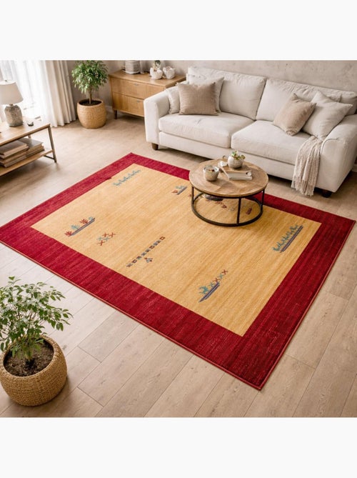 Tapis salon et chambre tissé motif simple CHOBAY 7 - Kiabi