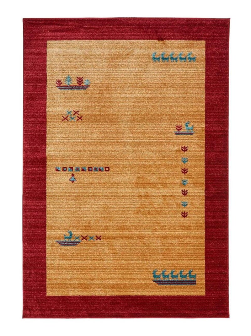 Tapis salon et chambre tissé motif simple CHOBAY 7 Beige - Kiabi