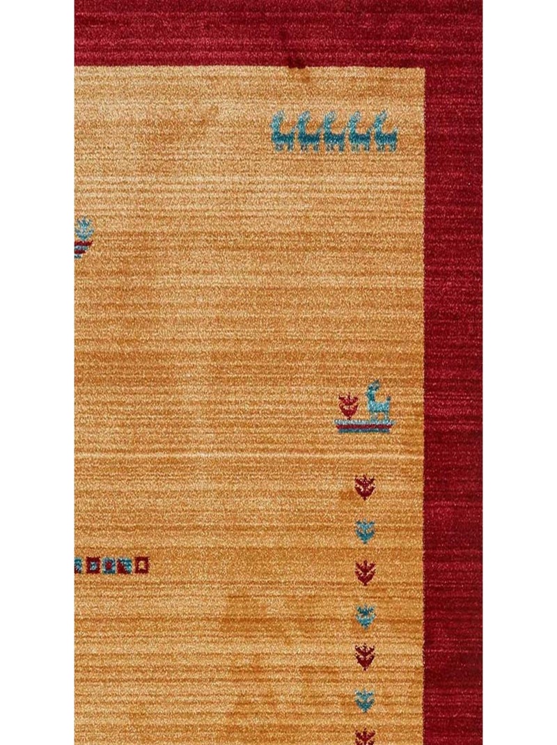 Tapis salon et chambre tissé motif simple CHOBAY 7 Beige - Kiabi