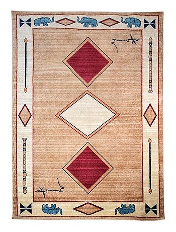 Tapis salon et chambre tissé motif simple CHOBAY 8