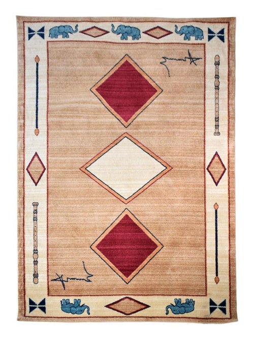 Tapis salon et chambre tissé motif simple CHOBAY 8 - Kiabi