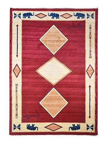 Tapis salon et chambre tissé motif simple CHOBAY 8