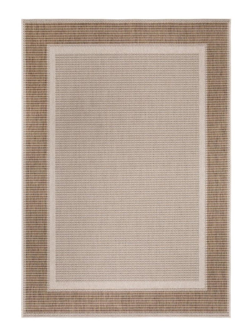 Tapis salon et chambre tissé motif simple GRATI Beige - Kiabi