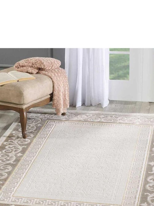 Tapis salon et chambre tissé motif simple LYN7 ASTA - Kiabi