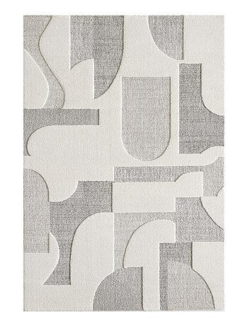 Tapis salon et chambre tissé motif simple LYN9 CERGEO